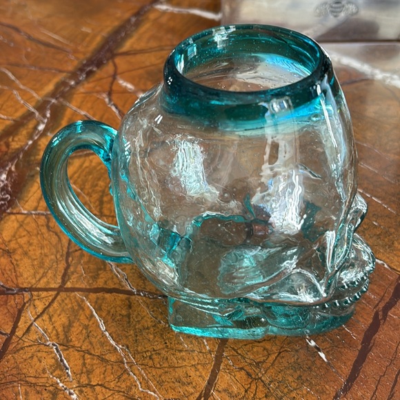NEW Mexican Hand Blown 36oz Skull Glass - Picture 2 of 5